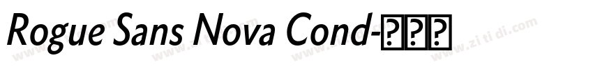 Rogue Sans Nova Cond字体转换